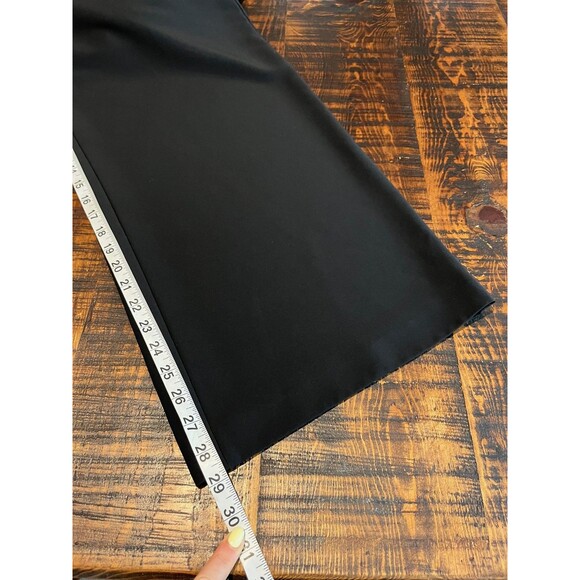 St John Pants Womens Large Black Pull On Cropped wide Leg Pocket Stretch - Picture 10 of 10